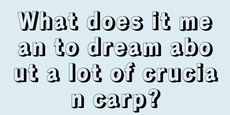 What does it mean to dream about a lot of crucian carp?