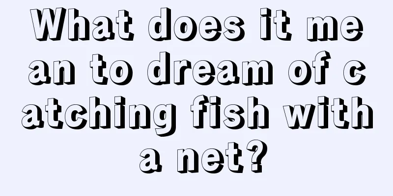 What does it mean to dream of catching fish with a net?