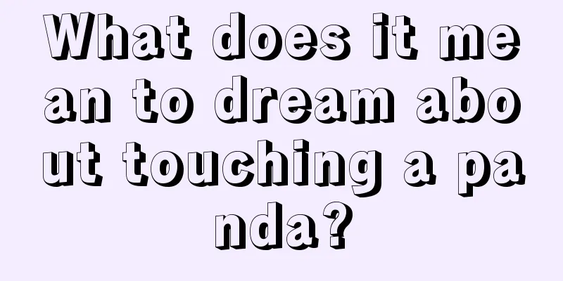 What does it mean to dream about touching a panda?