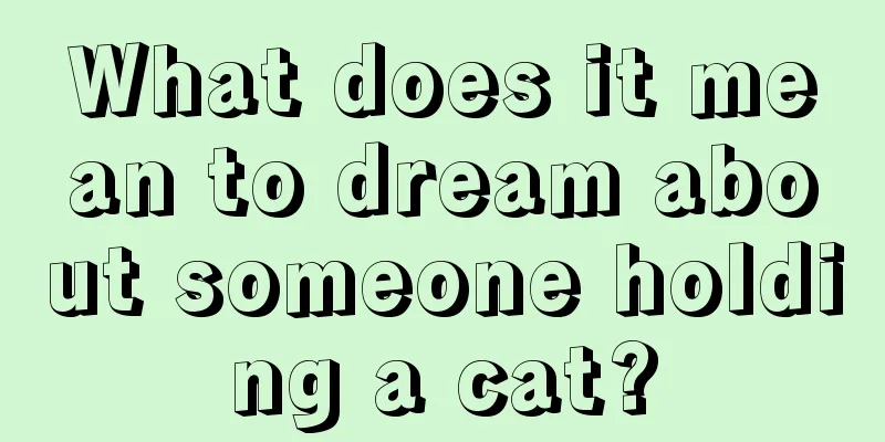 What does it mean to dream about someone holding a cat?