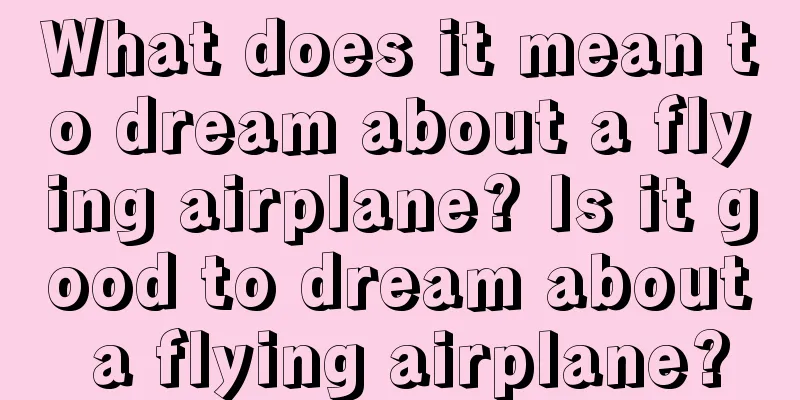 What does it mean to dream about a flying airplane? Is it good to dream about a flying airplane?