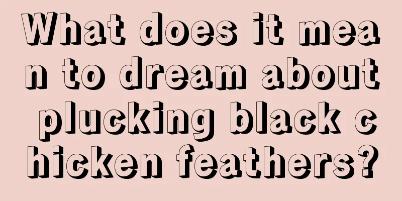 What does it mean to dream about plucking black chicken feathers?