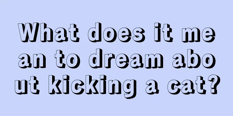 What does it mean to dream about kicking a cat?