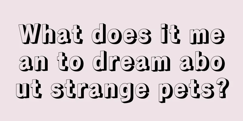 What does it mean to dream about strange pets?