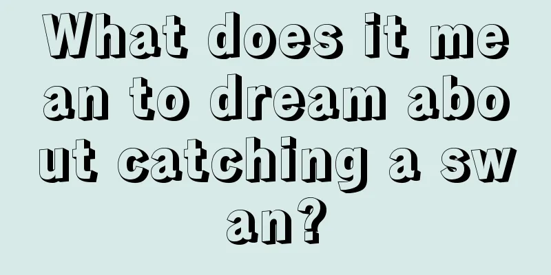 What does it mean to dream about catching a swan?