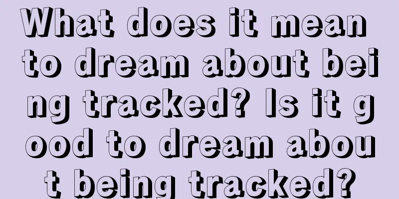 What does it mean to dream about being tracked? Is it good to dream about being tracked?