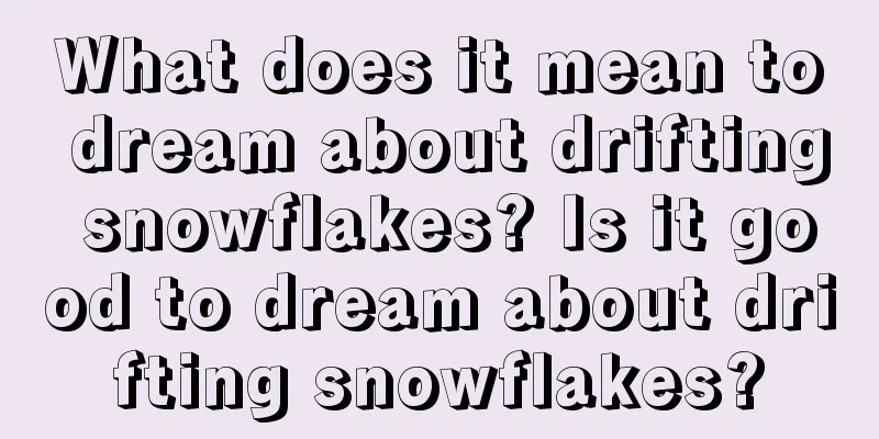 What does it mean to dream about drifting snowflakes? Is it good to dream about drifting snowflakes?