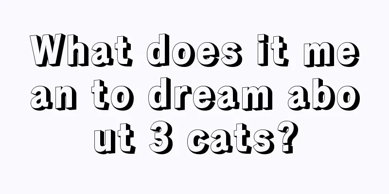 What does it mean to dream about 3 cats?