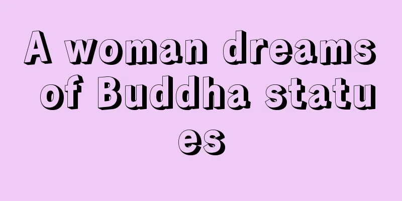 A woman dreams of Buddha statues