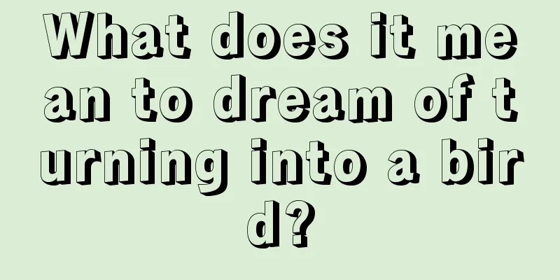 What does it mean to dream of turning into a bird?