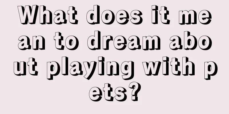 What does it mean to dream about playing with pets?