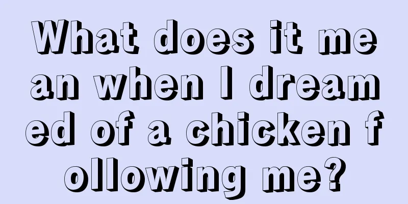 What does it mean when I dreamed of a chicken following me?