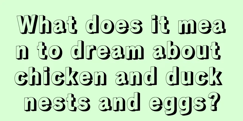 What does it mean to dream about chicken and duck nests and eggs?