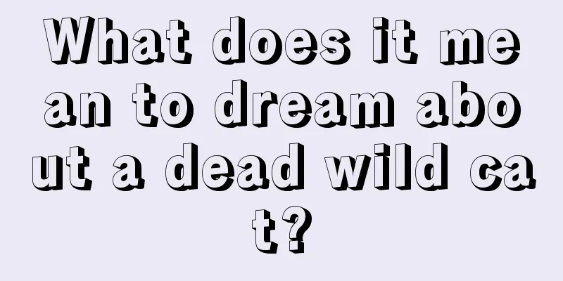 What does it mean to dream about a dead wild cat?