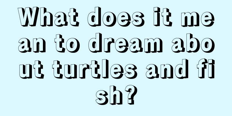 What does it mean to dream about turtles and fish?