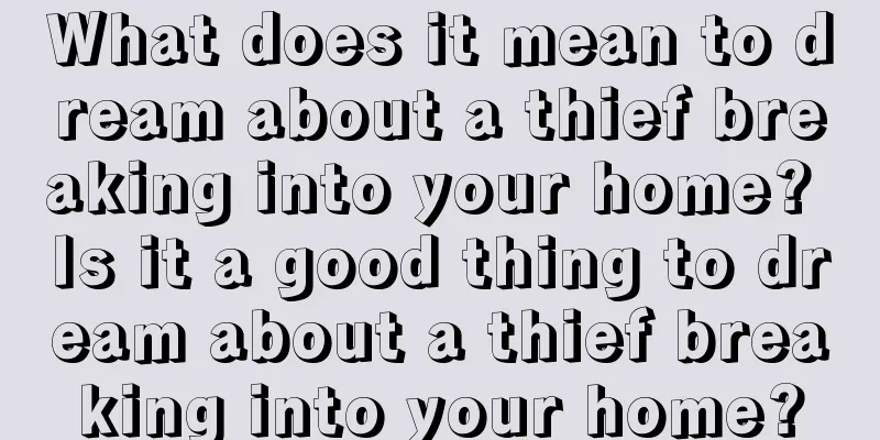 What does it mean to dream about a thief breaking into your home? Is it a good thing to dream about a thief breaking into your home?