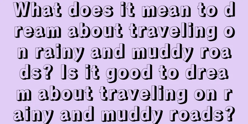 What does it mean to dream about traveling on rainy and muddy roads? Is it good to dream about traveling on rainy and muddy roads?