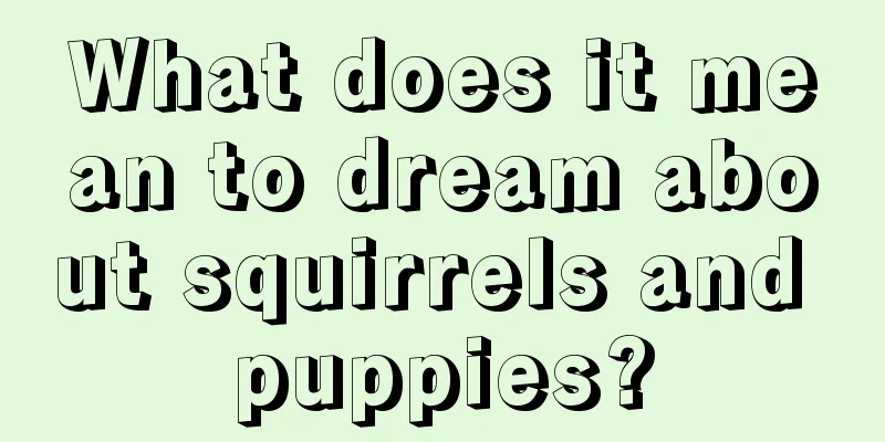 What does it mean to dream about squirrels and puppies?