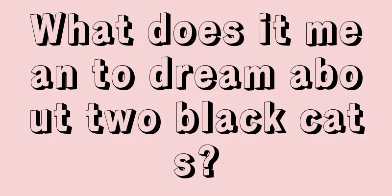 What does it mean to dream about two black cats?