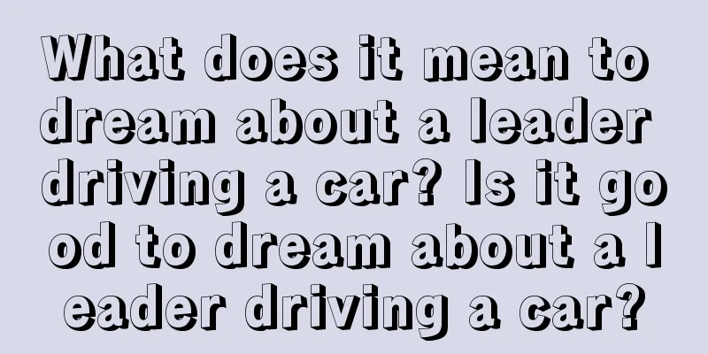 What does it mean to dream about a leader driving a car? Is it good to dream about a leader driving a car?