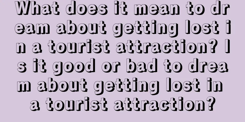 What does it mean to dream about getting lost in a tourist attraction? Is it good or bad to dream about getting lost in a tourist attraction?