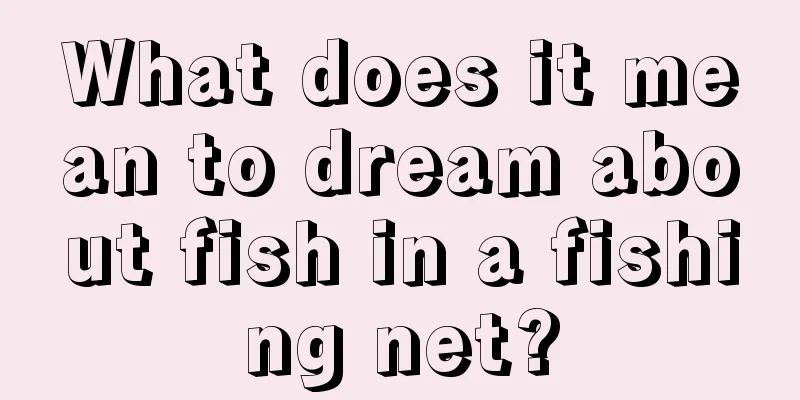 What does it mean to dream about fish in a fishing net?