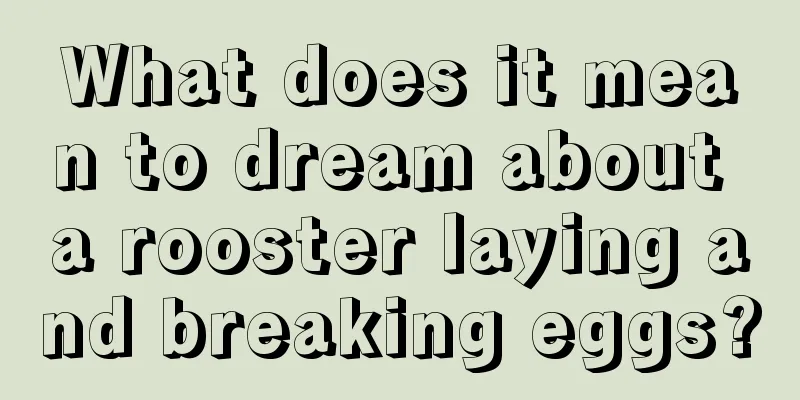 What does it mean to dream about a rooster laying and breaking eggs?