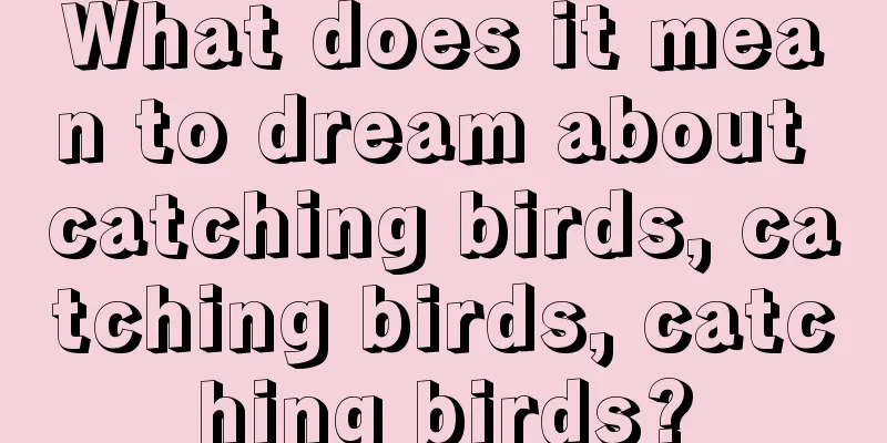 What does it mean to dream about catching birds, catching birds, catching birds?