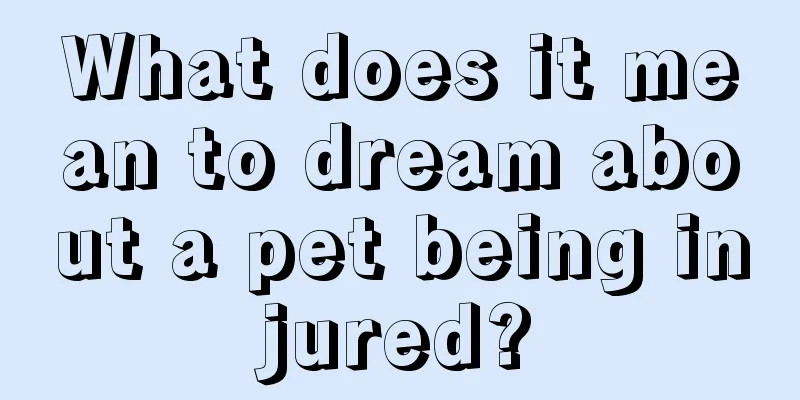 What does it mean to dream about a pet being injured?