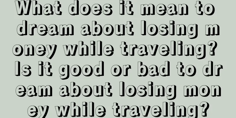 What does it mean to dream about losing money while traveling? Is it good or bad to dream about losing money while traveling?