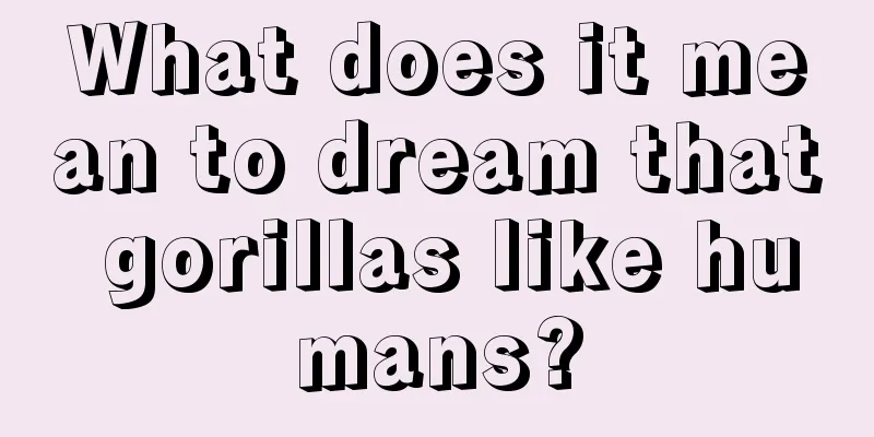 What does it mean to dream that gorillas like humans?