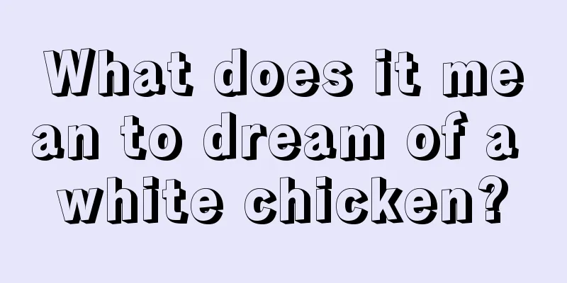 What does it mean to dream of a white chicken?