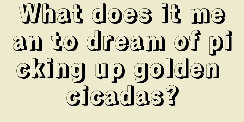 What does it mean to dream of picking up golden cicadas?