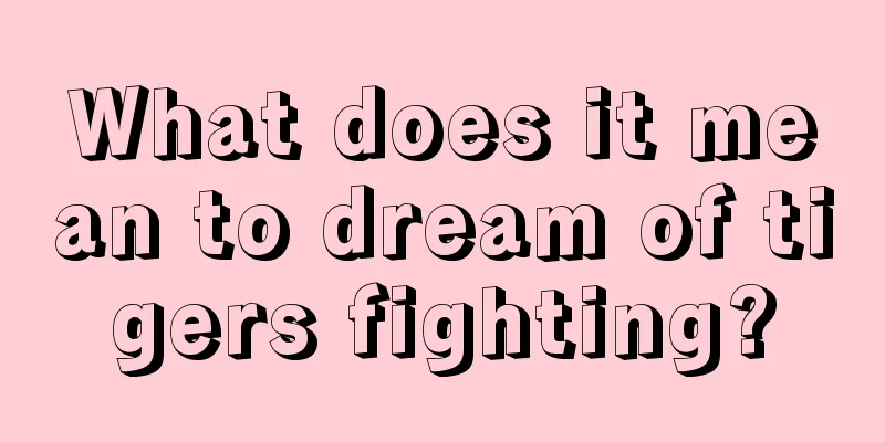 What does it mean to dream of tigers fighting?