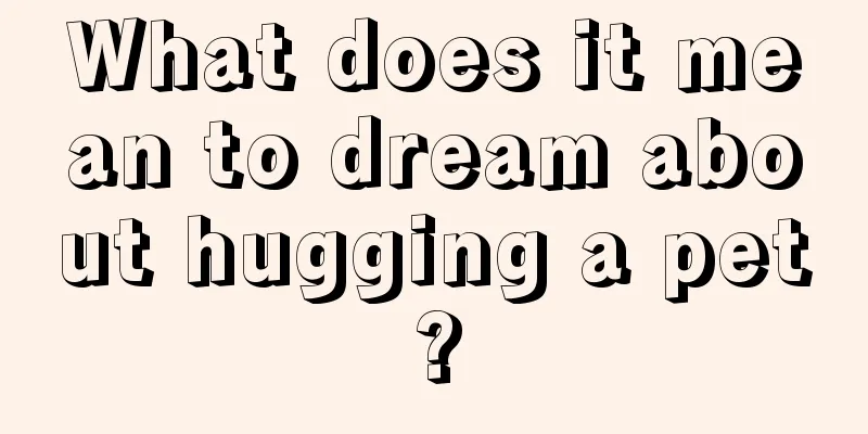 What does it mean to dream about hugging a pet?