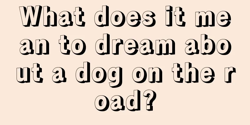 What does it mean to dream about a dog on the road?