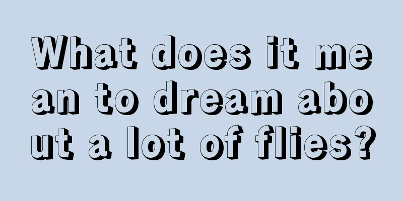 What does it mean to dream about a lot of flies?