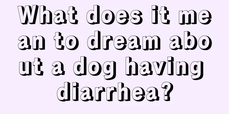 What does it mean to dream about a dog having diarrhea?