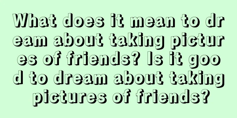 What does it mean to dream about taking pictures of friends? Is it good to dream about taking pictures of friends?