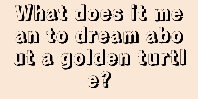 What does it mean to dream about a golden turtle?