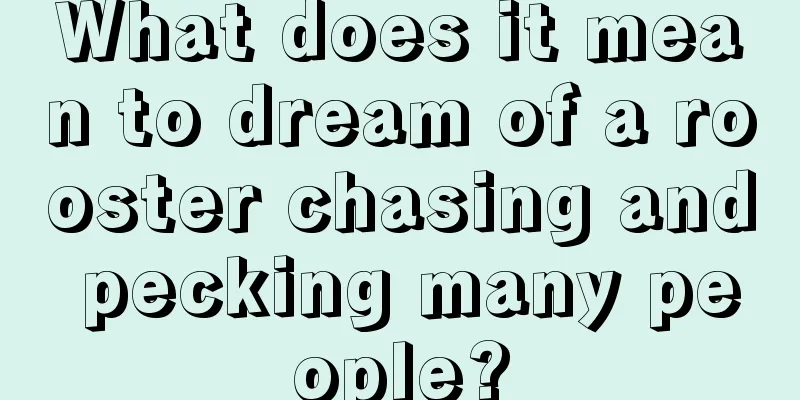 What does it mean to dream of a rooster chasing and pecking many people?