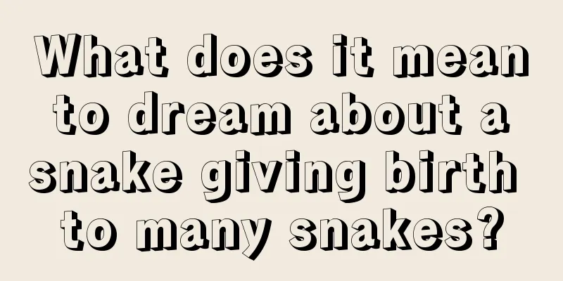 What does it mean to dream about a snake giving birth to many snakes?