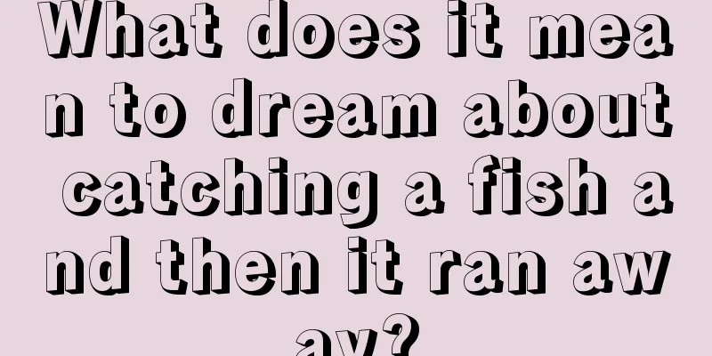 What does it mean to dream about catching a fish and then it ran away?