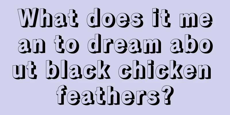 What does it mean to dream about black chicken feathers?