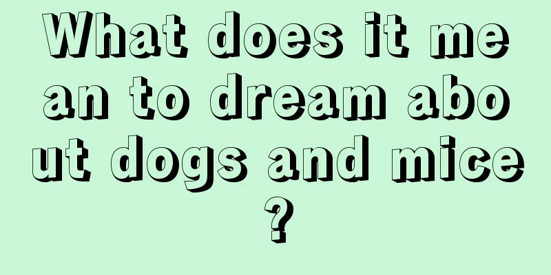 What does it mean to dream about dogs and mice?