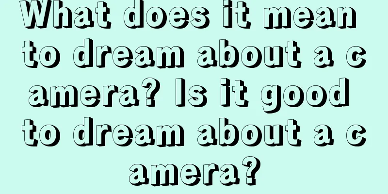 What does it mean to dream about a camera? Is it good to dream about a camera?