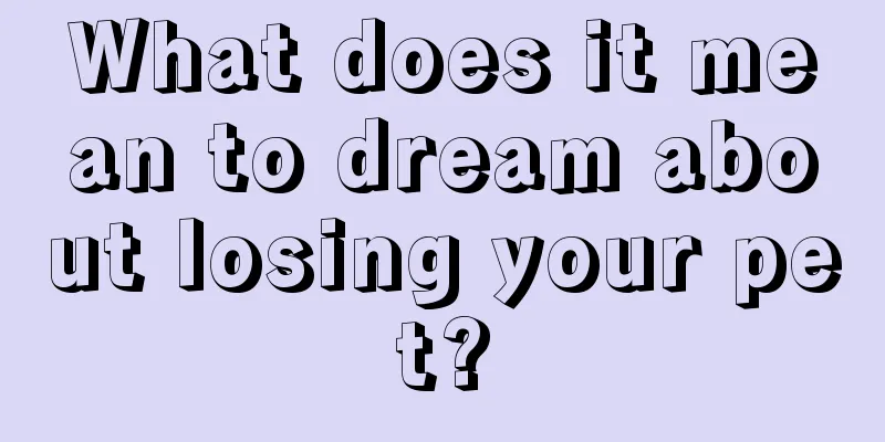 What does it mean to dream about losing your pet?