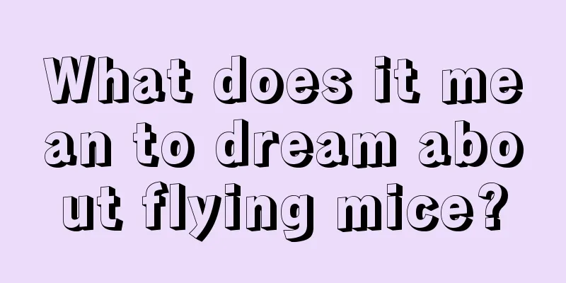 What does it mean to dream about flying mice?