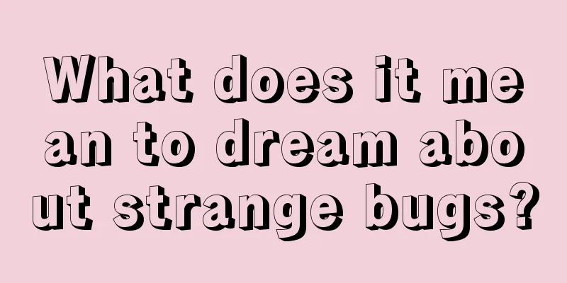 What does it mean to dream about strange bugs?