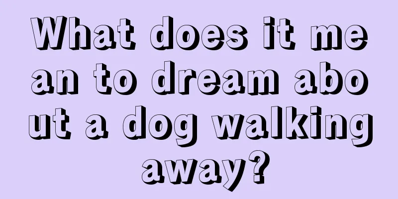 What does it mean to dream about a dog walking away?